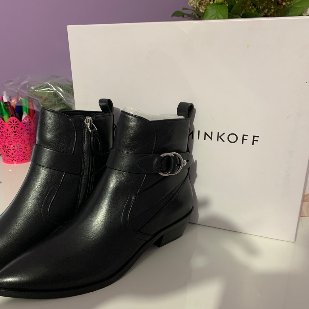 Rebecca Minkoff Kichi Black leather boot.